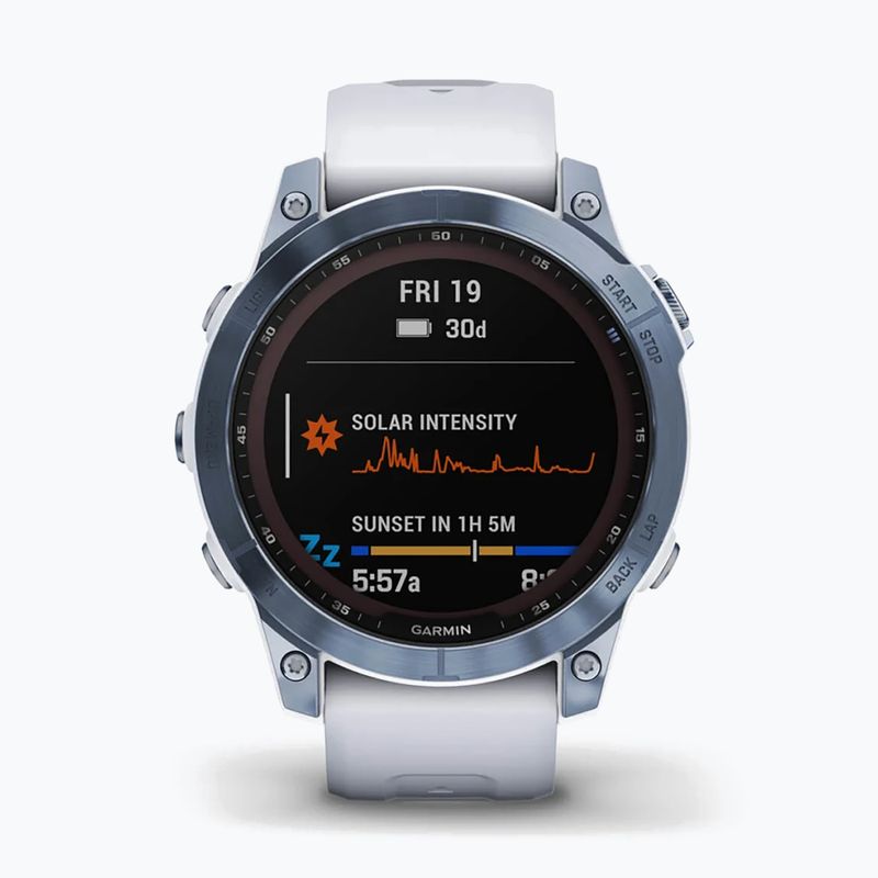 Garmin Fenix 7 Sapphire Solar Hrm Elevate Ox orologio blu 010-02540-25 2
