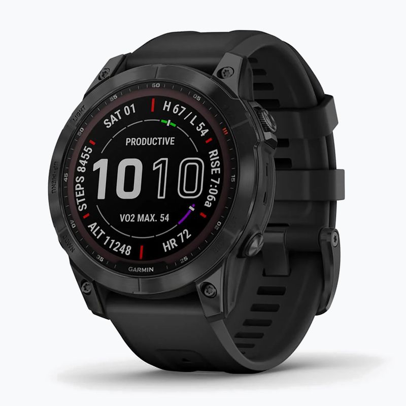 Garmin Fenix 7 Sapphire Solar Hrm Elevate Ox orologio nero 010-02540-35