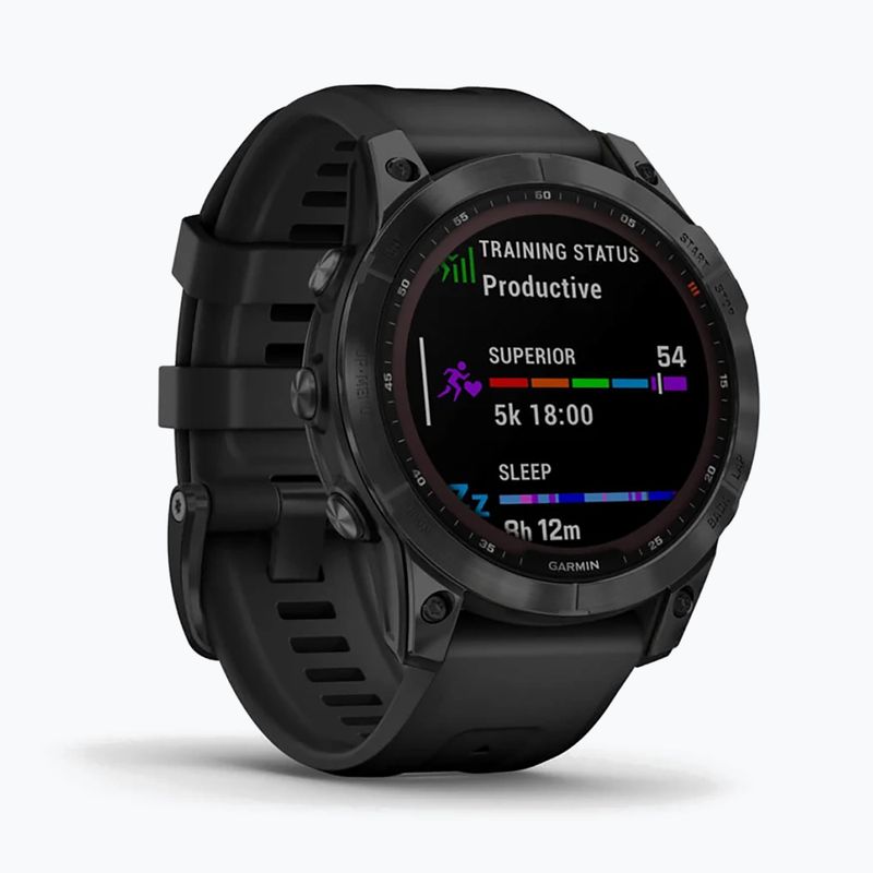 Garmin Fenix 7 Sapphire Solar Hrm Elevate Ox orologio nero 010-02540-35 3