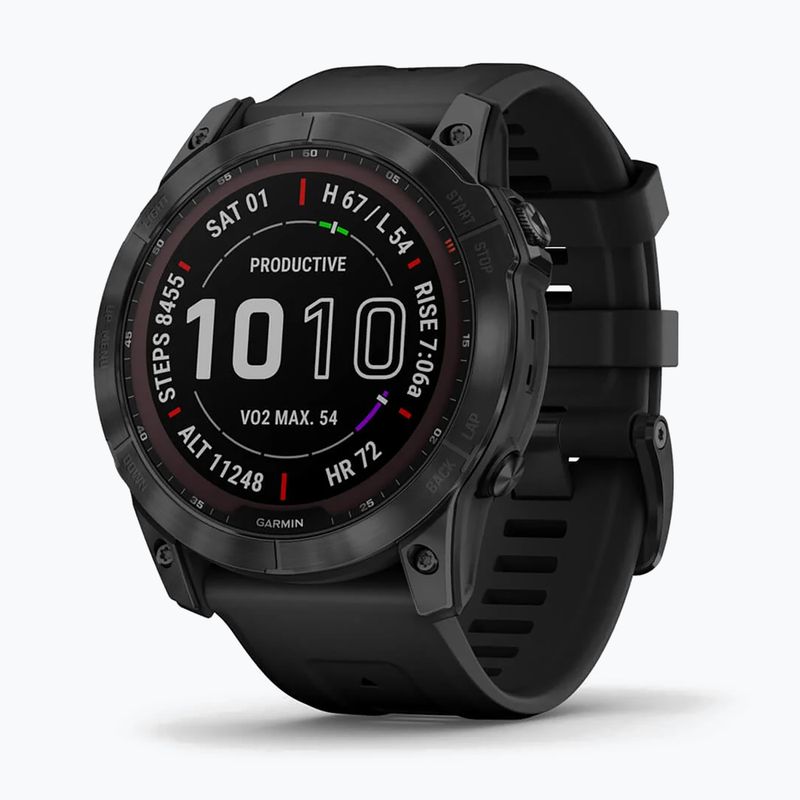 Garmin Fenix 7X Sapphire Solar Hrm Elevate Ox orologio nero 010-02541-23