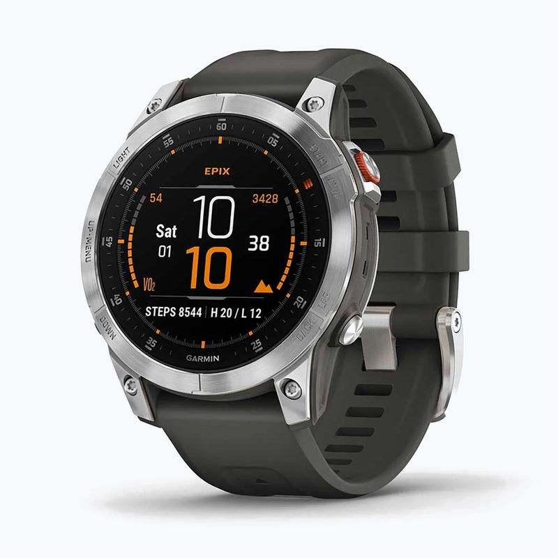 Garmin Epix 2 Hrm Elevate Ox orologio argento 010-02582-01