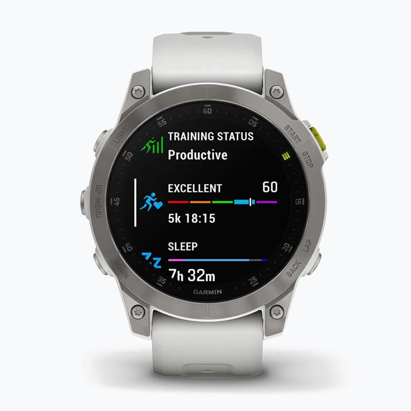 Garmin Epix 2 Sapphire HRM Elevate Ox orologio bianco 010-02582-21 2