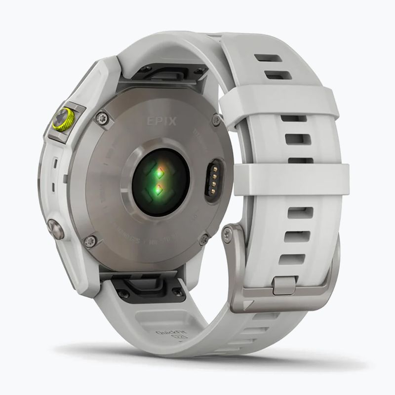 Garmin Epix 2 Sapphire HRM Elevate Ox orologio bianco 010-02582-21 6