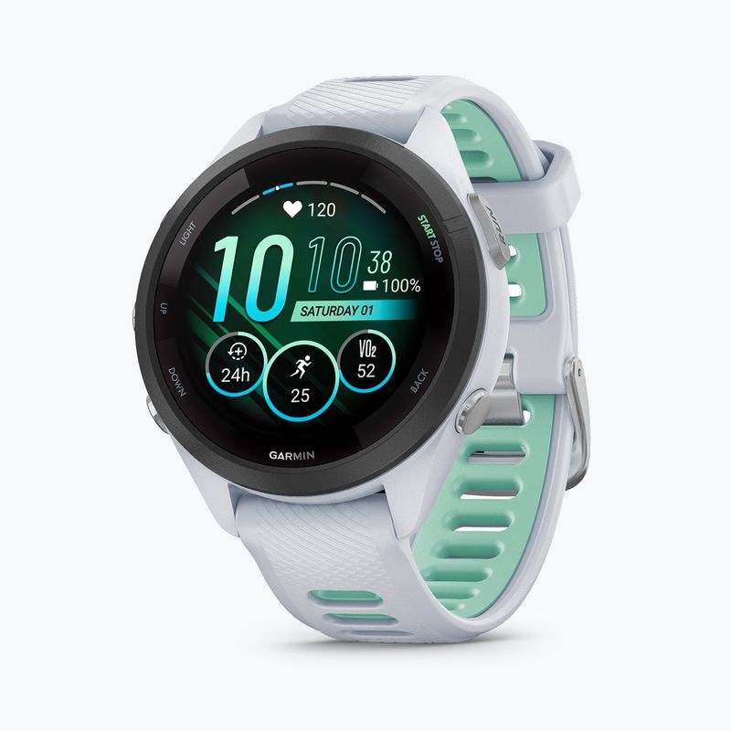 Orologio Garmin Forerunner 265S white neo tropic/mint 3