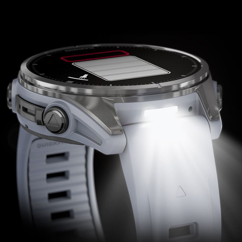 Orologio Garmin Fenix 8 43 mm Amoled silver/white stone 7