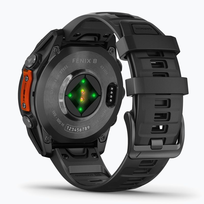 Orologio Garmin Fenix 8 47 mm Amoled slate gray/black 4
