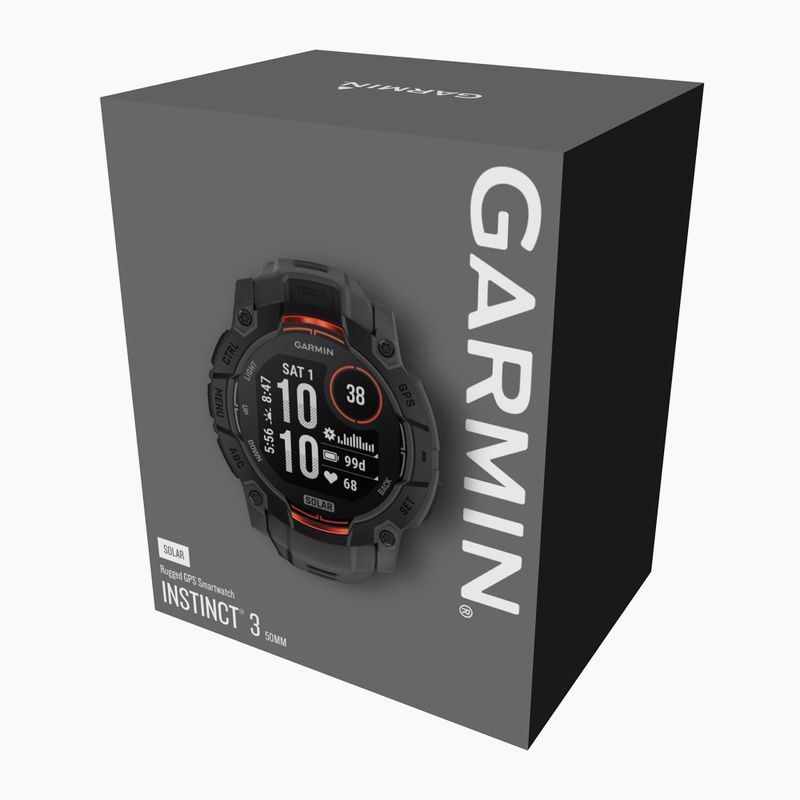 Orologio Garmin Instinct 3 Solar 50 mm black/charcoal 5
