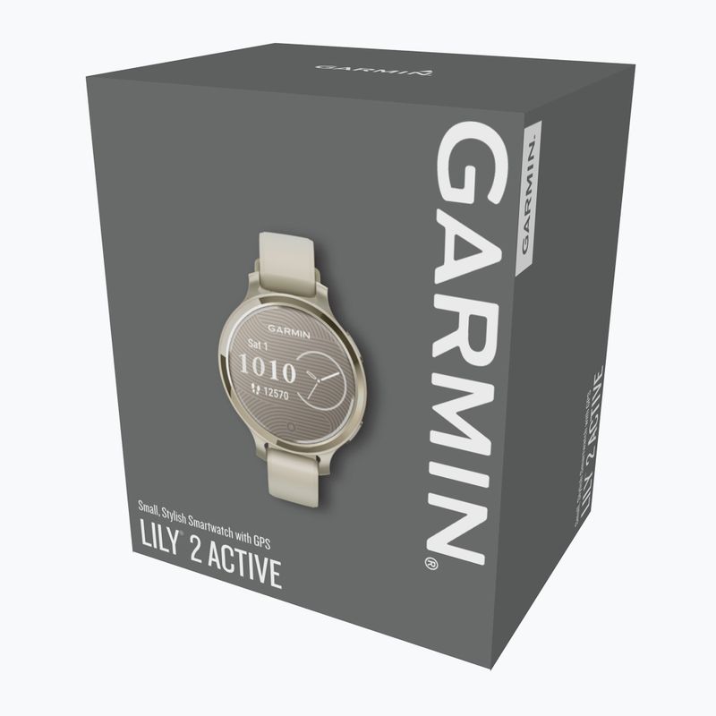 Smartwatch Garmin Lily 2 Active lunar gold/bone 4
