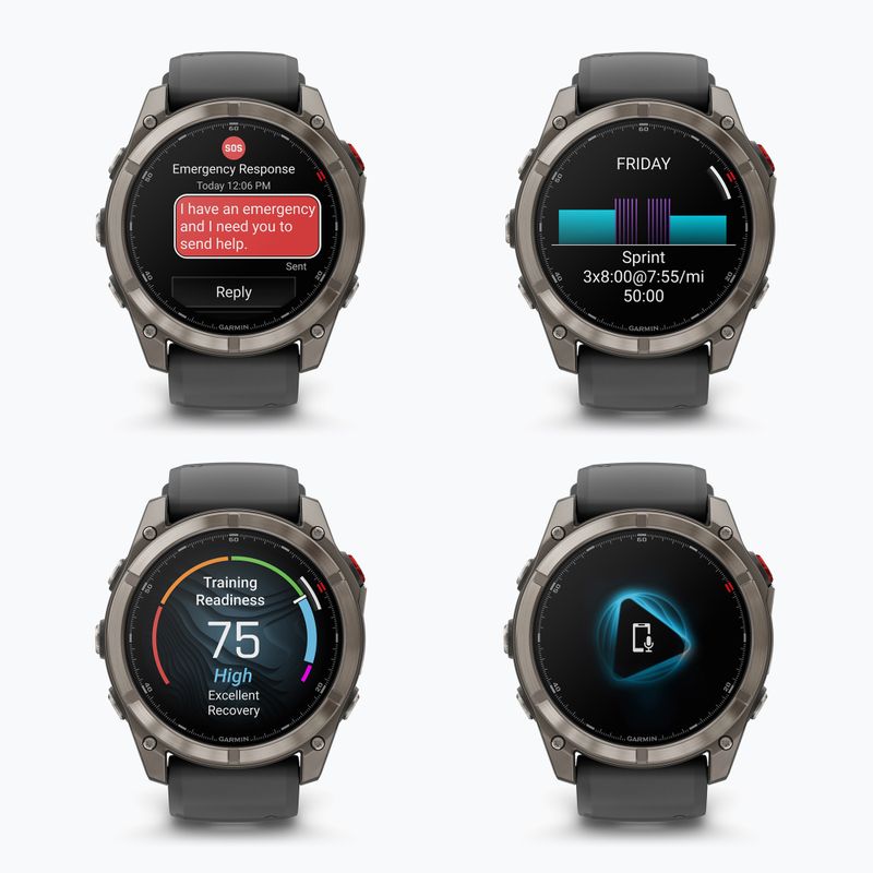 Orologio Garmin Fenix 8 Pro 51 mm Amoled sapphire/graphite/black 7