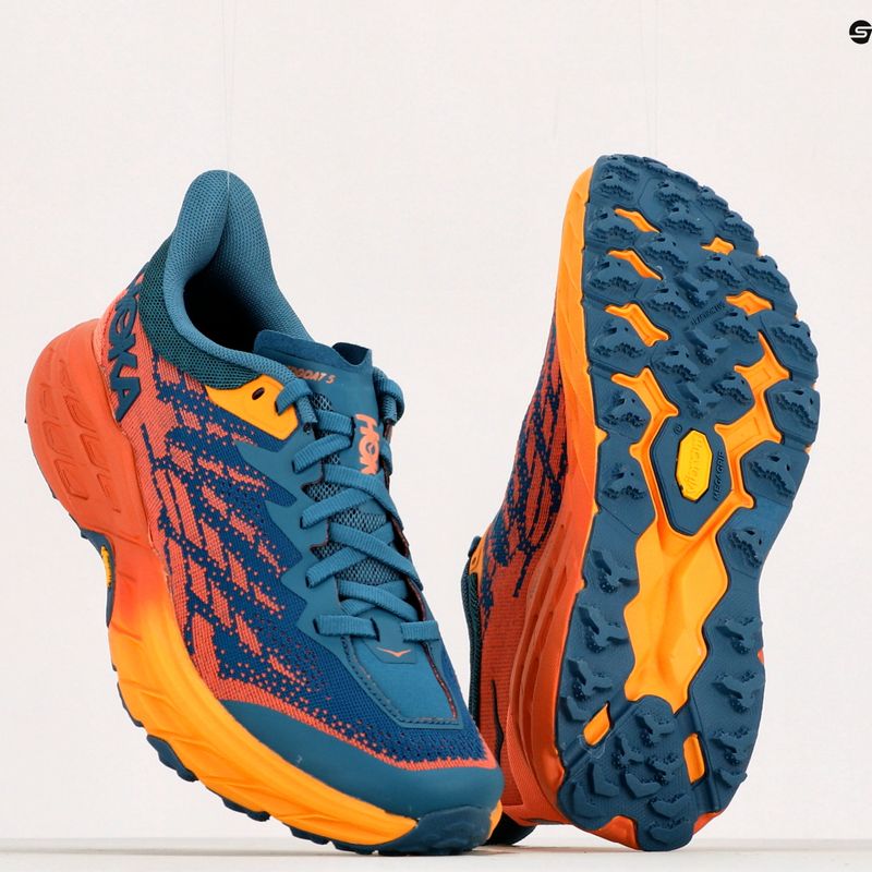 Scarpe da corsa da donna HOKA Speedgoat 5 blu corallo/camelia 15