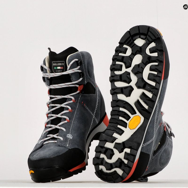 Stivali da trekking da donna Dolomite 54 Hike Evo GTX grigio canna di fucile 15