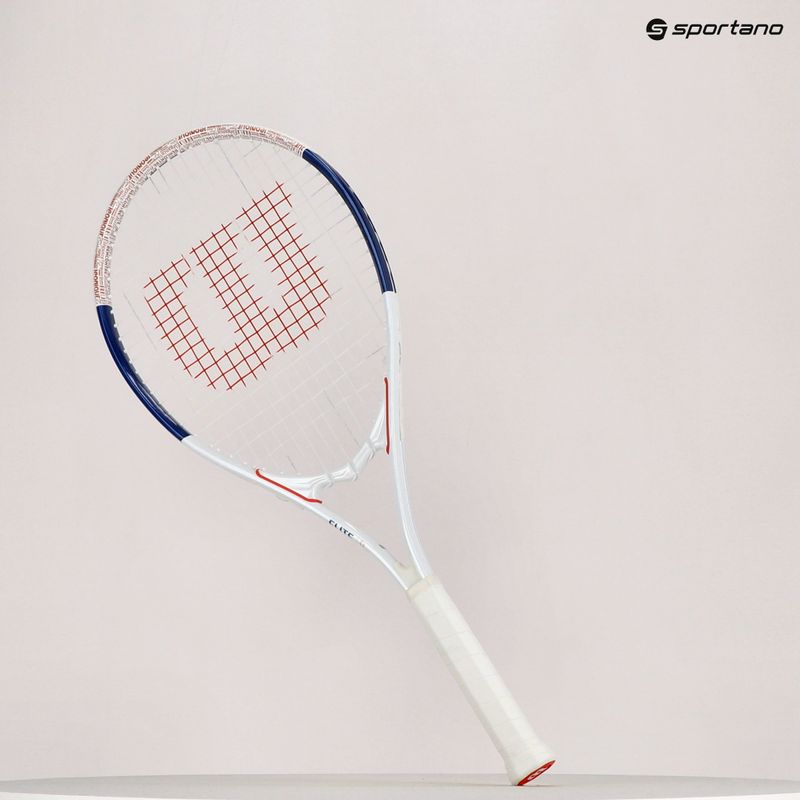 Racchetta da tennis Wilson Roland Garros Elite bianco e blu WR086110U 11