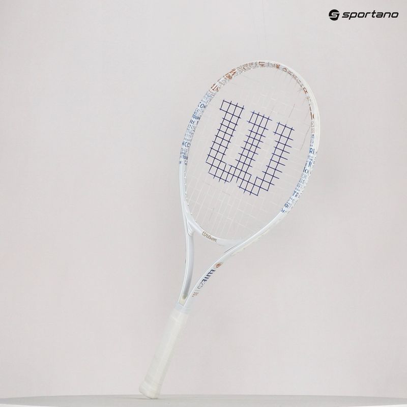 Set da tennis Wilson Roland Garros Elite 25 per bambini, arancione e bianco WR086810F 18