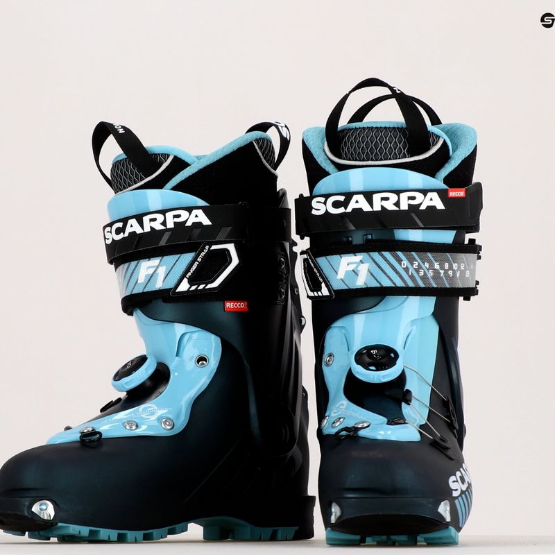 Scarponi da sci da donna SCARPA F1 antracite/aqua 10