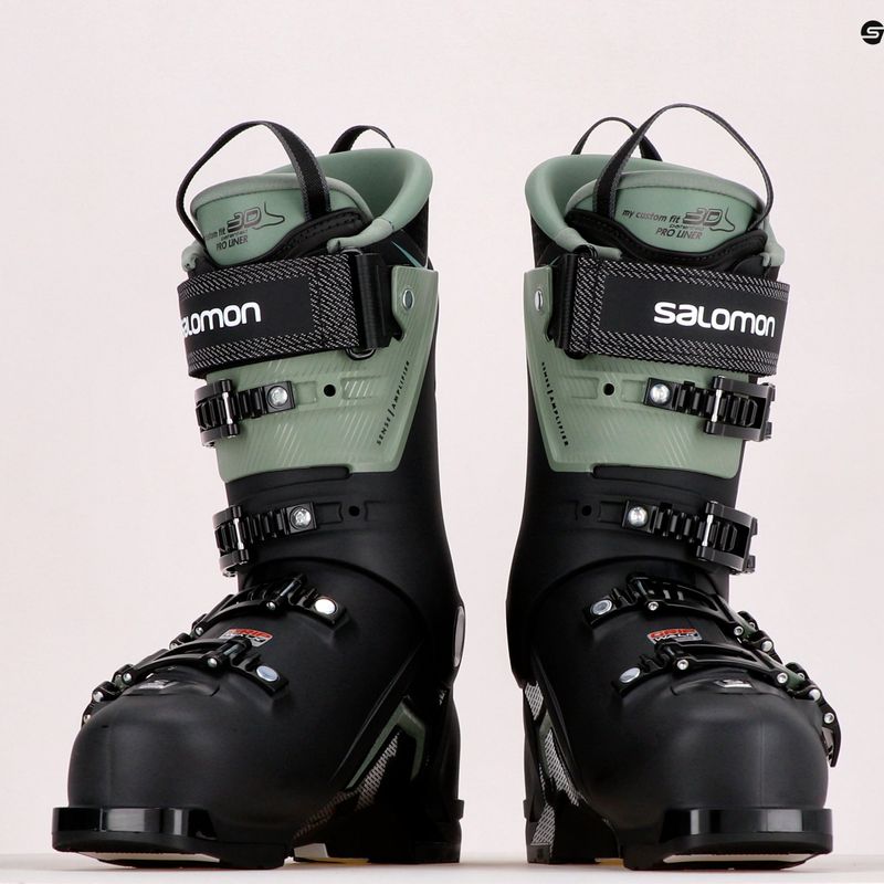 Scarponi da sci da uomo Salomon S/Max 120 GW nero/olio/verde/argento 8
