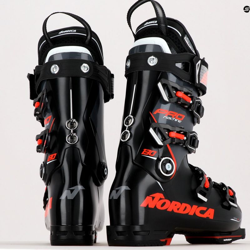 Scarponi da sci Nordica Pro Machine 130 GW da uomo nero/antracite/rosso 9