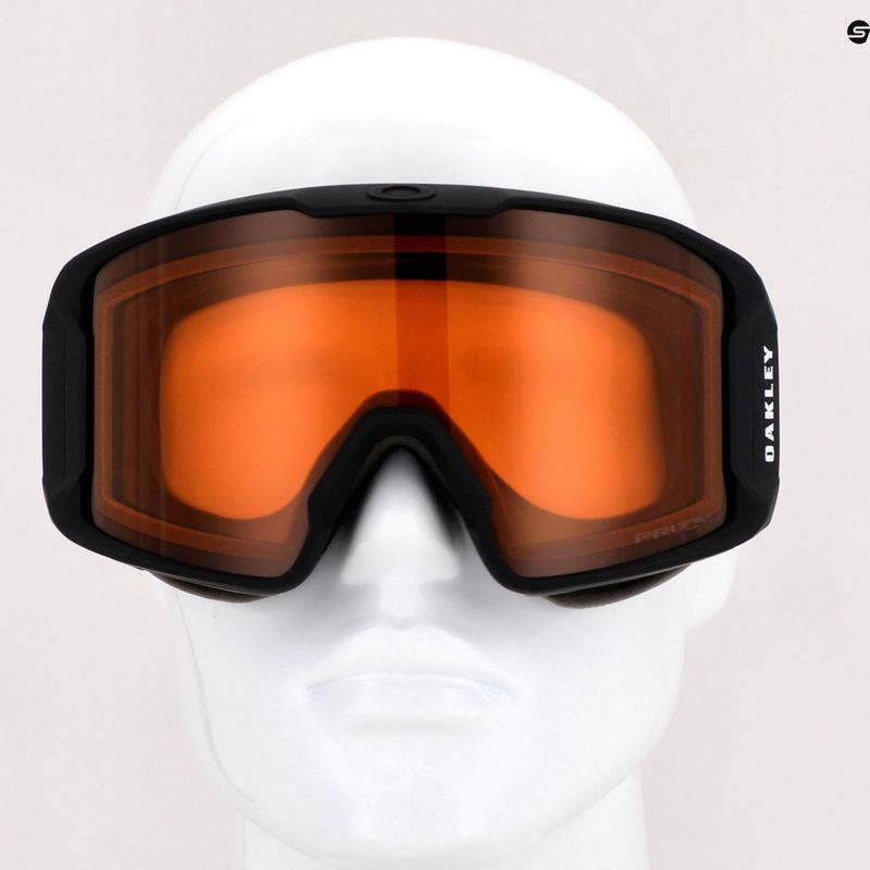 Occhiali da sci Oakley Line Miner L nero opaco/prizm snow persimmon 7