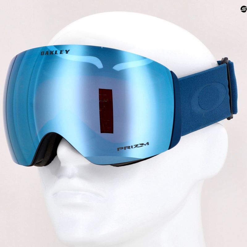 Oakley Flight Deck L opaco poseidon/prizm neve zaffiro iridium occhiali da sci 7