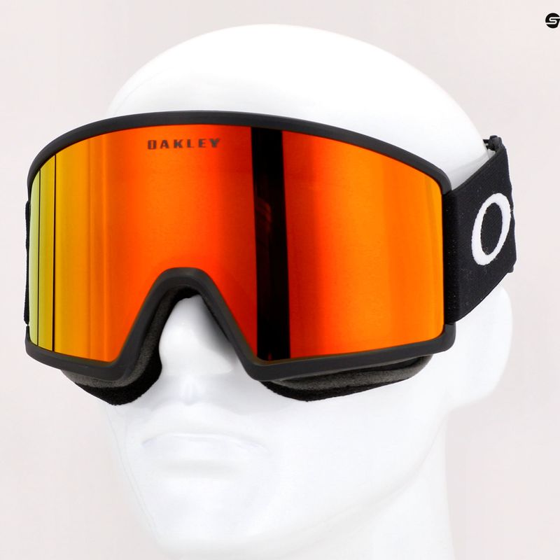 Occhiali da sci Oakley Target Line L nero opaco/iridio fuoco 8