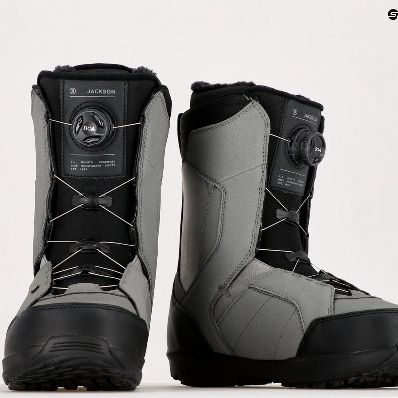 Scarponi da snowboard da uomo RIDE Jackson grigio 11