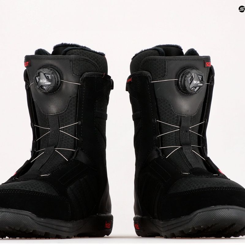 Scarponi da snowboard HEAD Scout LYT Boa Coiler nero 9