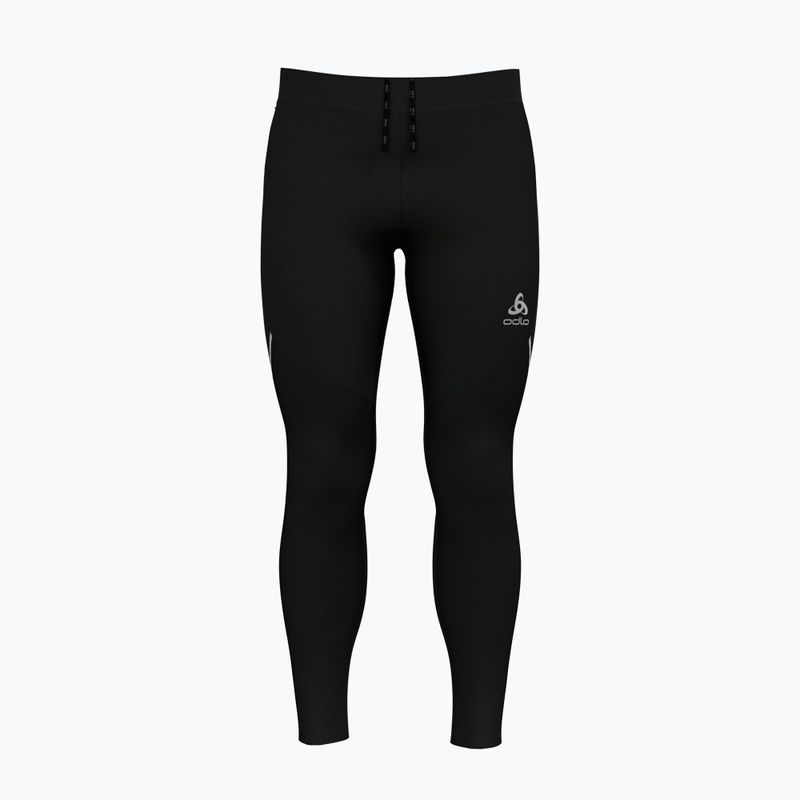 Pantaloni ODLO Ceramiwarm da uomo nero/grigio cemento 7