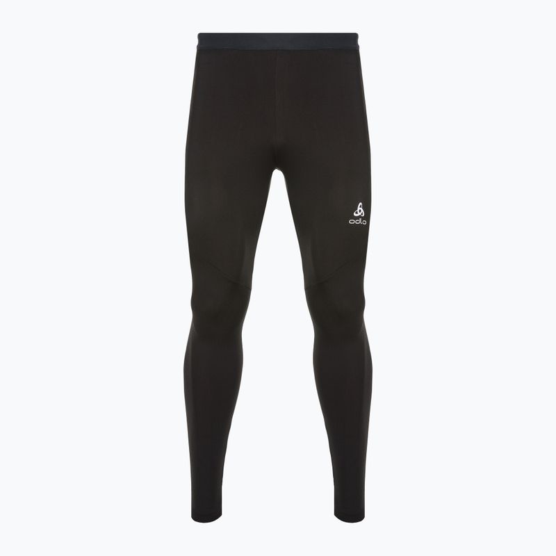 Pantaloni ODLO Ceramiwarm da uomo nero/grigio cemento