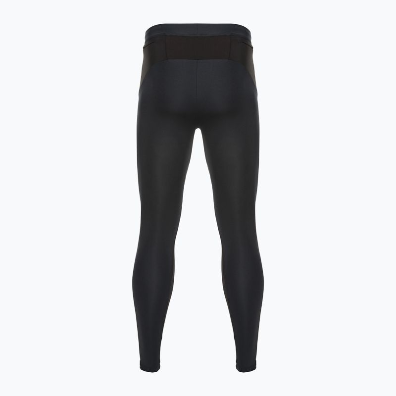 Pantaloni ODLO Ceramiwarm da uomo nero/grigio cemento 2