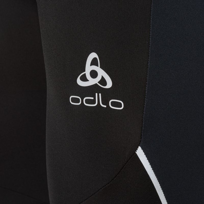 Pantaloni ODLO Ceramiwarm da uomo nero/grigio cemento 3
