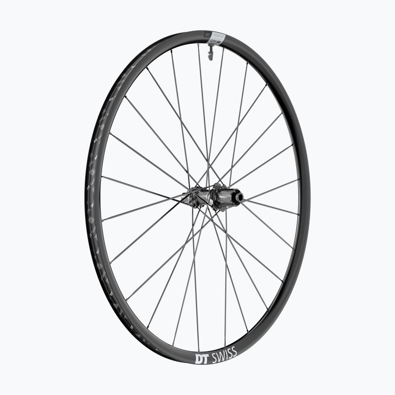 DT Swiss E 1800 SP 700C CL 23 12/142 ASF11 nero ruota posteriore della bicicletta
