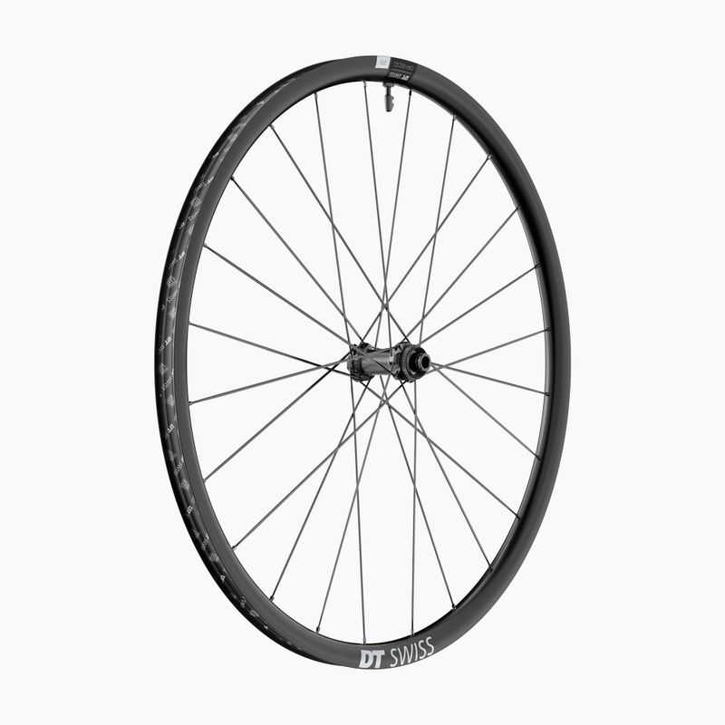 DT Swiss GR 1600 SP 700C CL 25 12/100 nero ruota anteriore bicicletta