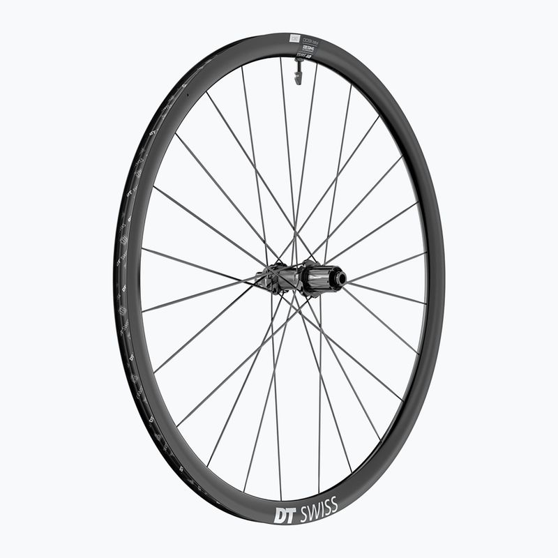 DT Swiss AR 1600 SP 700C CL 30 12/142 ASL11 nero ruota posteriore bicicletta