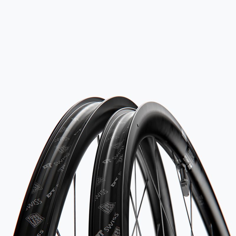 DT Swiss AR 1600 SP 700C CL 30 12/142 ASL11 nero ruota posteriore bicicletta 3