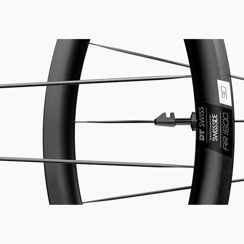 DT Swiss AR 1600 SP 700C CL 30 12/142 ASL11 nero ruota posteriore bicicletta 4