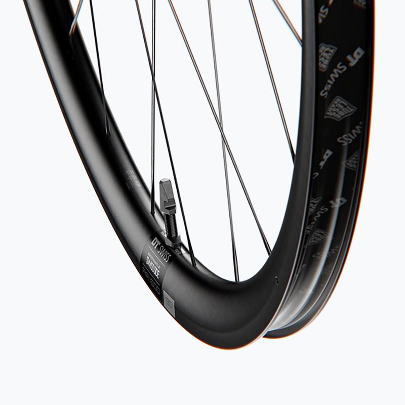 DT Swiss AR 1600 SP 700C CL 30 12/142 ASL11 nero ruota posteriore bicicletta 5