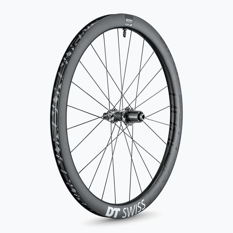 DT Swiss GRC 1400 SP 700C CL 42 12/142 ASLS11 nero ruota posteriore della bicicletta