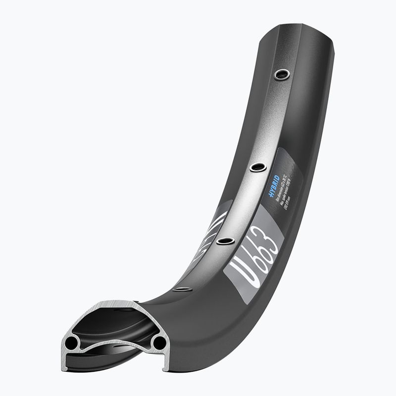 DT Swiss U 663 29 30 MM DB VI 36 nero cerchio bicicletta 2