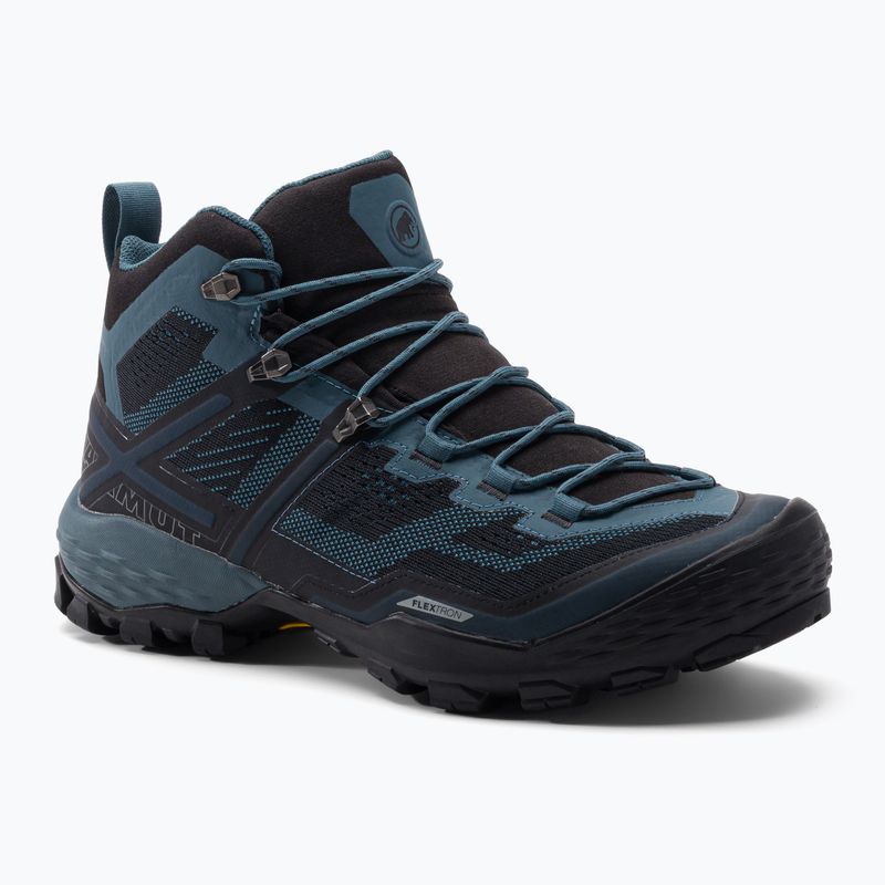 Scarponi da trekking da uomo Mammut Ducan Mid GTX nero/poseidon chiaro