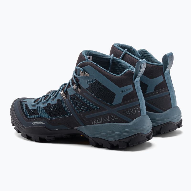 Scarponi da trekking da uomo Mammut Ducan Mid GTX nero/poseidon chiaro 3