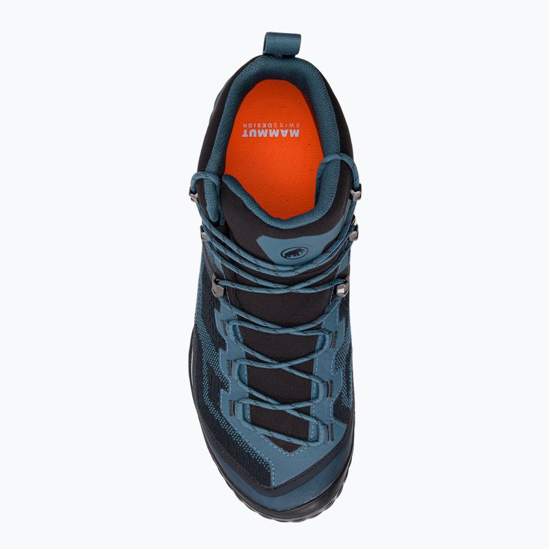 Scarponi da trekking da uomo Mammut Ducan Mid GTX nero/poseidon chiaro 6
