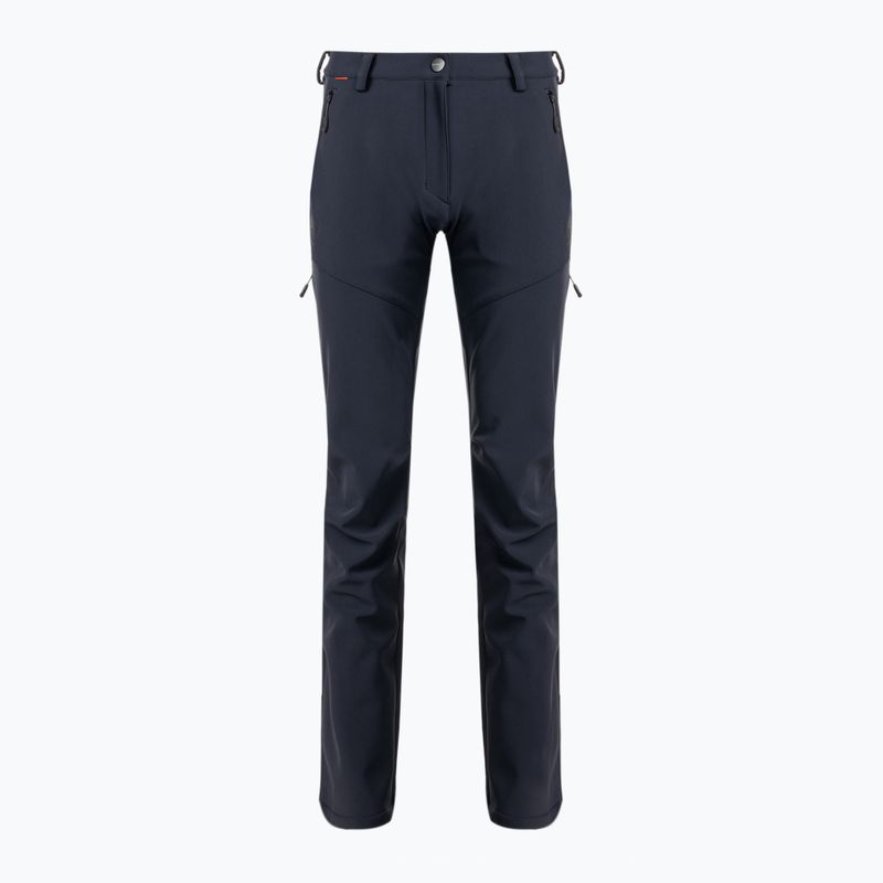 Pantaloni softshell da donna Mammut per l'escursionismo invernale SO nero 3