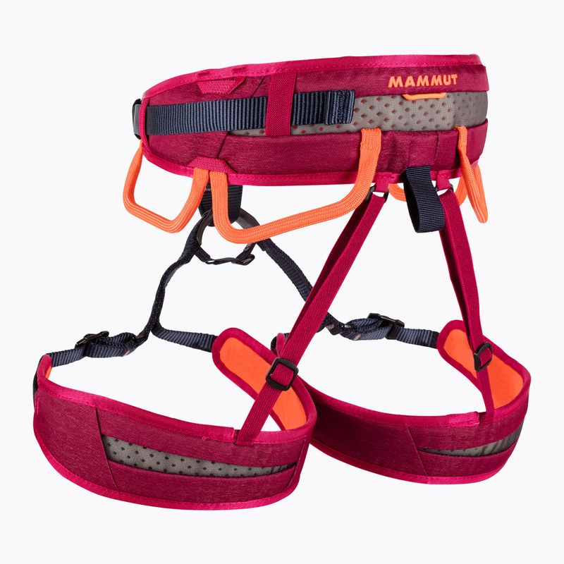 Imbracatura da arrampicata Mammut Ophir Fast Adjust da donna arancione scuro/di sicurezza 2