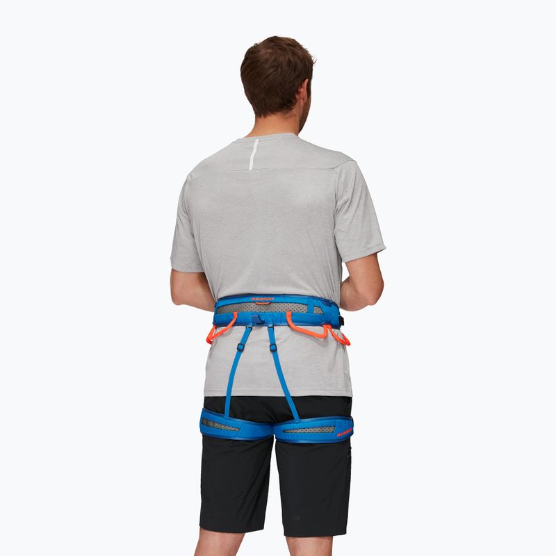 Imbracatura da arrampicata Mammut Ophir Fast Adjust genziana scura/arancio di sicurezza 7