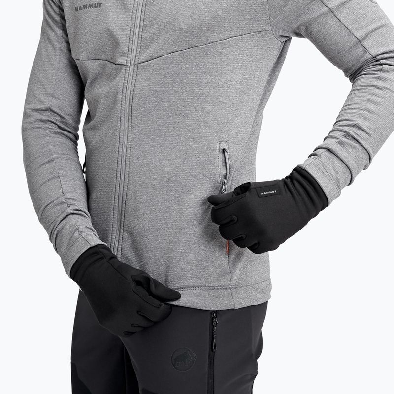 Guanti da trekking Mammut Fleece Pro nero 6