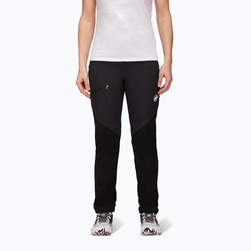 Pantaloni softshell da donna Mammut Courmayeur SO nero