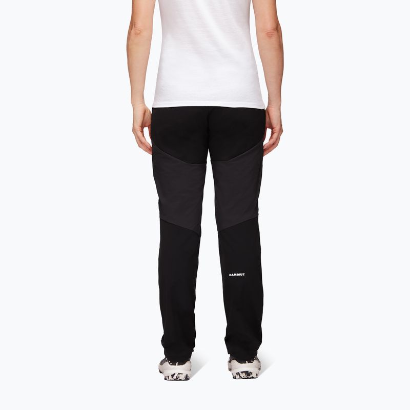 Pantaloni softshell da donna Mammut Courmayeur SO nero 2