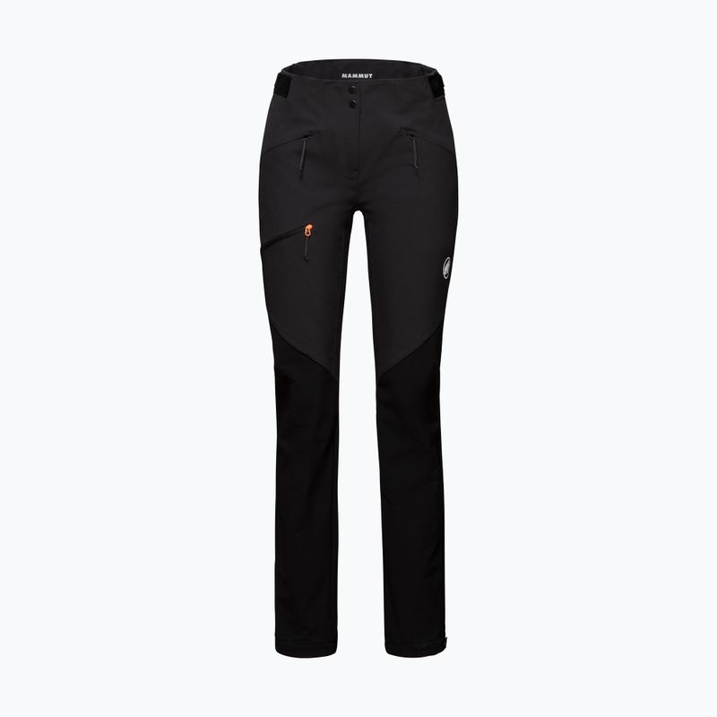 Pantaloni softshell da donna Mammut Courmayeur SO nero 8