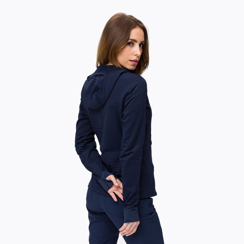 Felpa trekking Mammut donna Aconcagua Light ML con cappuccio 2022 marine 3