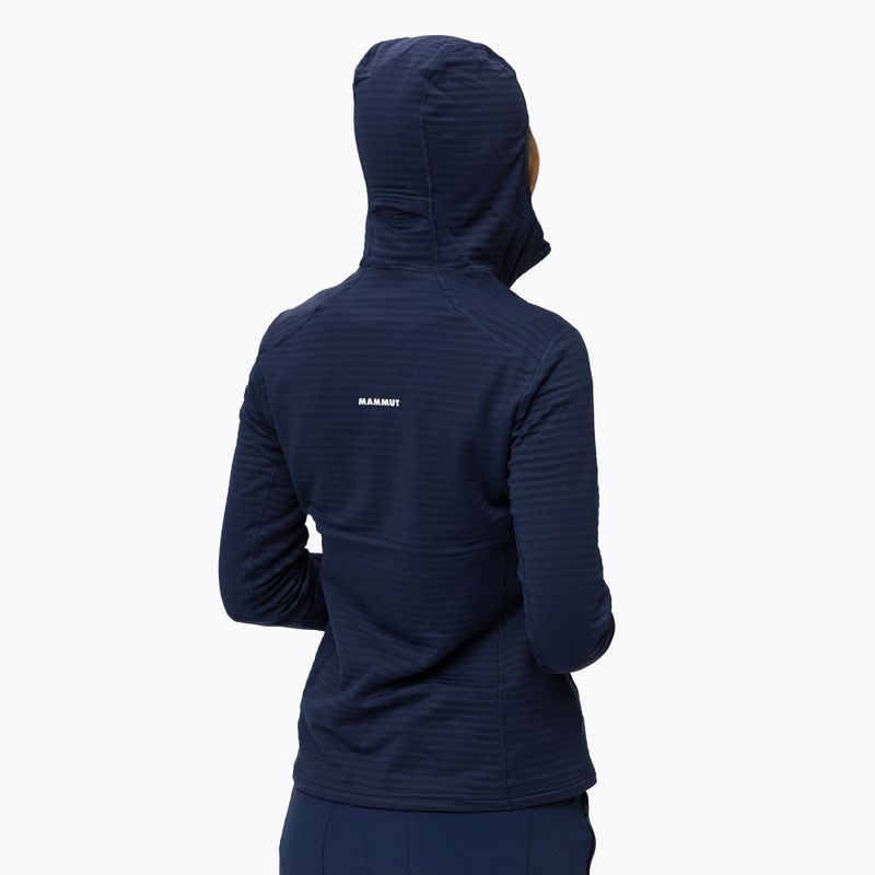 Felpa trekking Mammut donna Aconcagua Light ML con cappuccio 2022 marine 4
