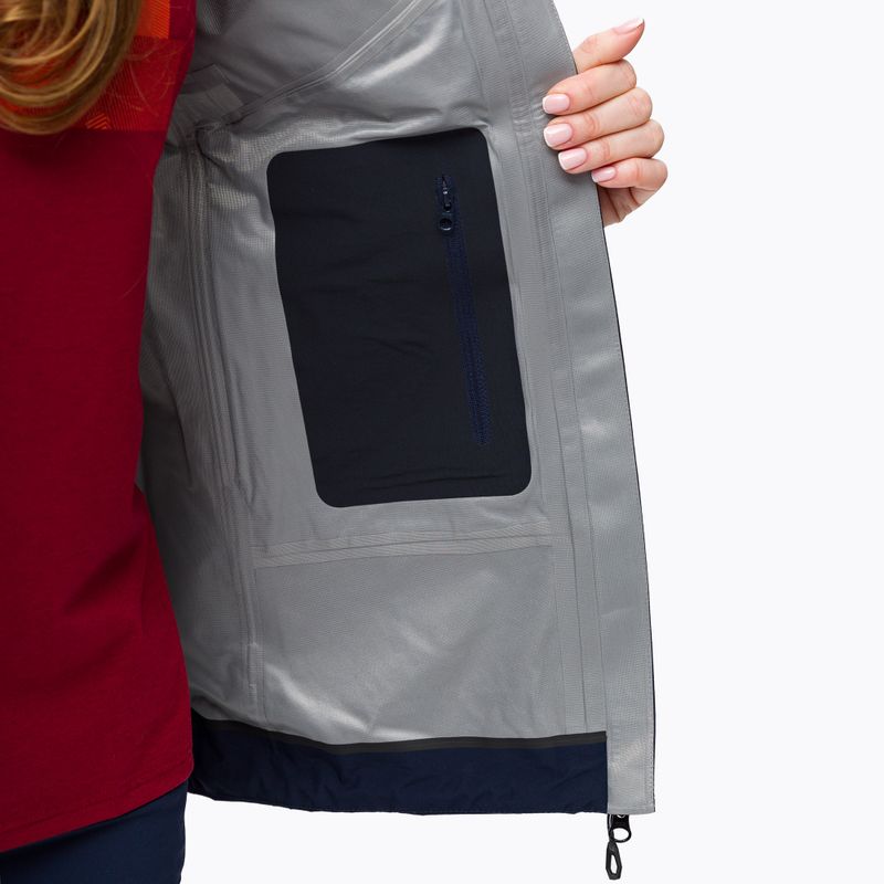 Giacca da pioggia da donna Mammut Crater HS con cappuccio nero marino 6